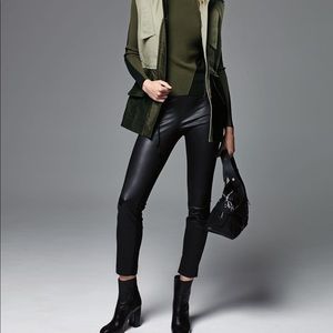 Rag & Bone Josephine Leather Combo Leggings, Black size 2